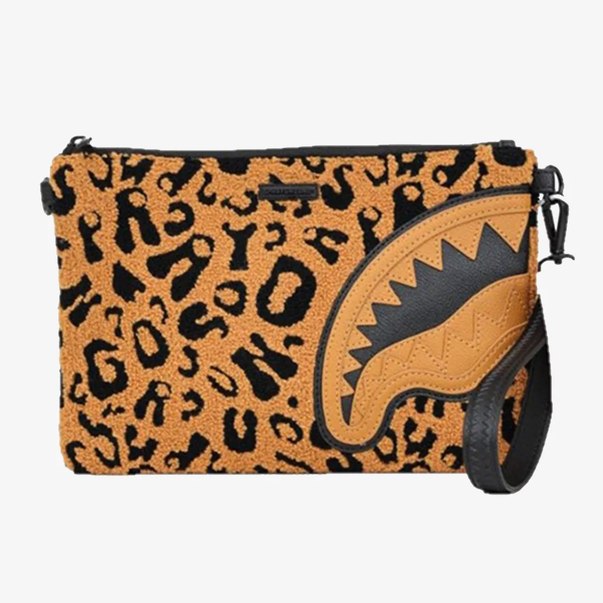 CHENILLE CHEETAH POUCHETTE 