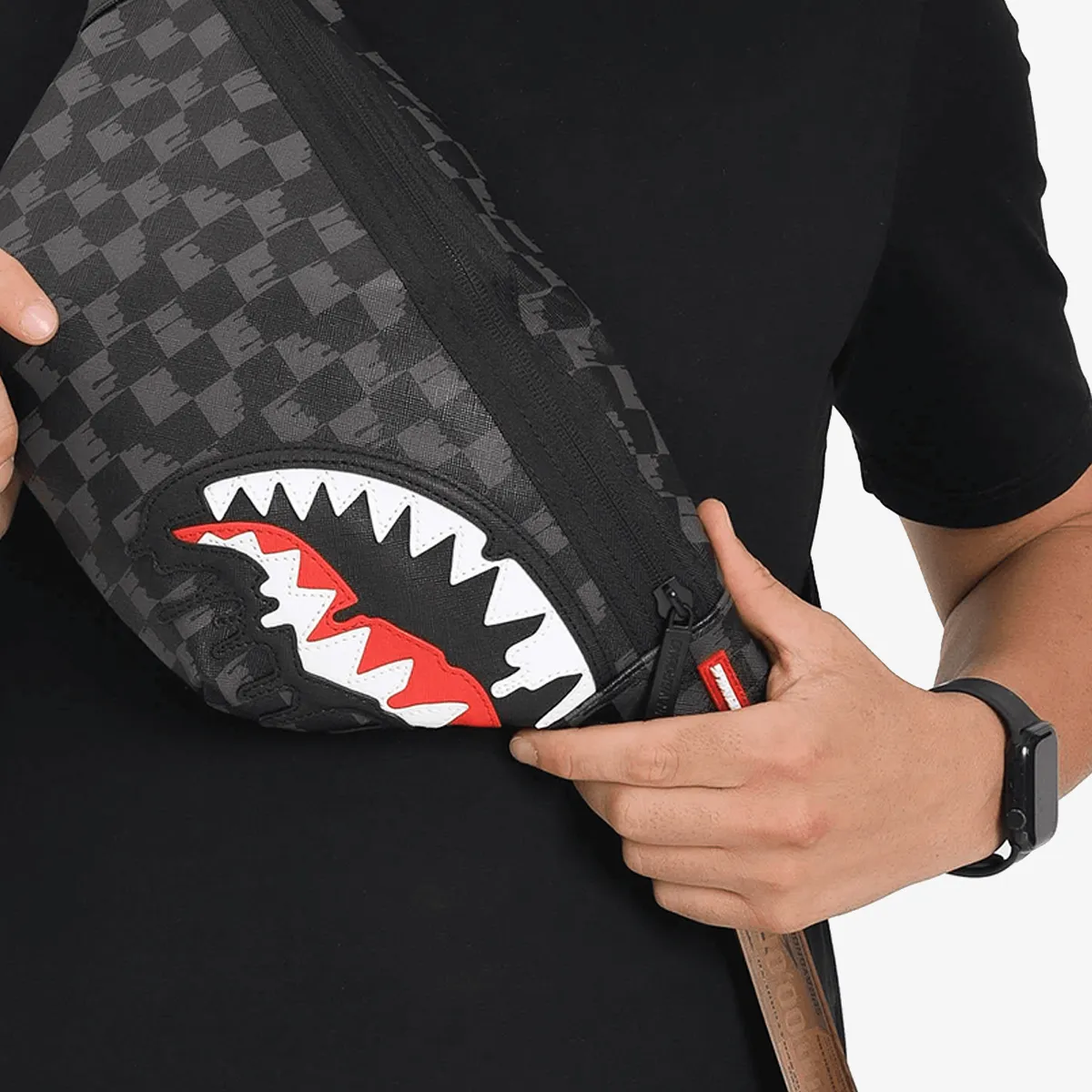 DRIPPING SHARKS IN PARIS SAVVY CROSSBODY 