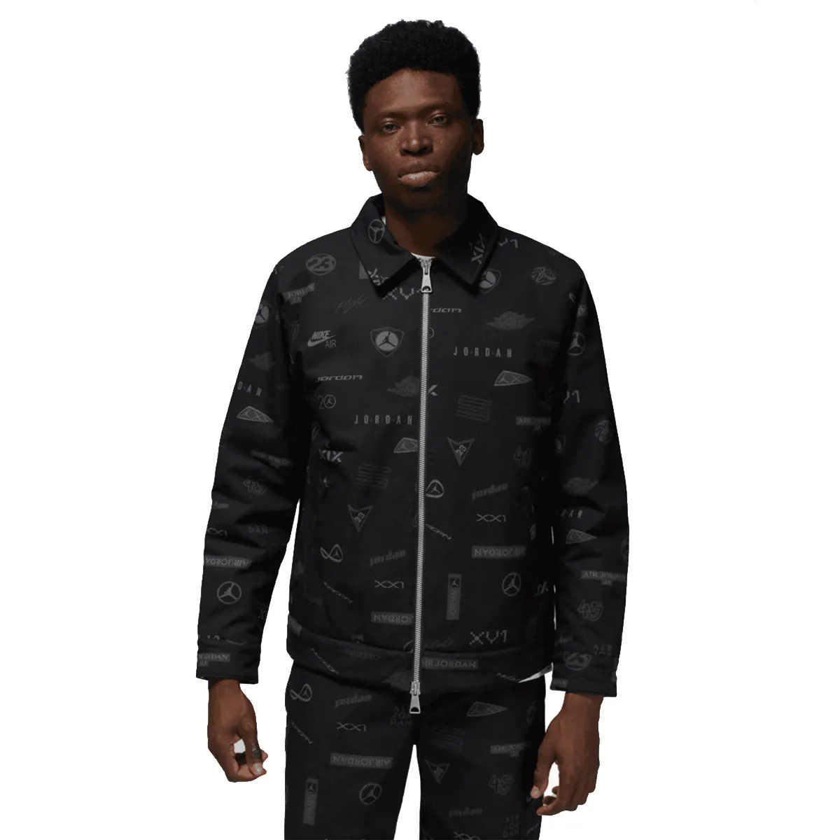 M J FLT HRTG AOP OW JKT 