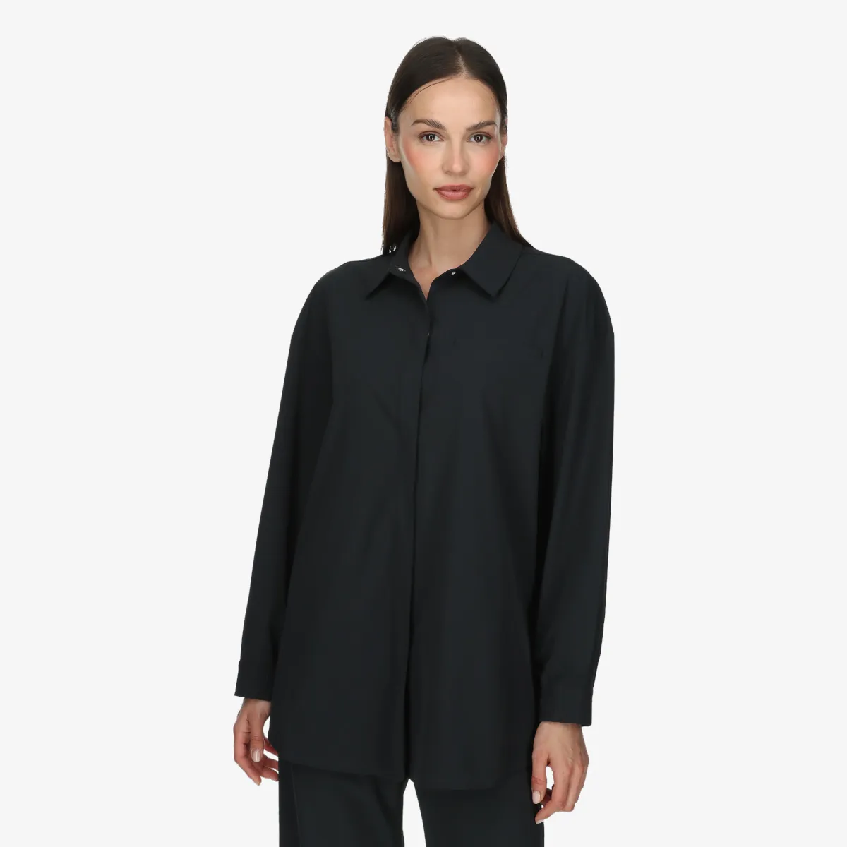 W NK ETC DF LS SHIRT WVN 