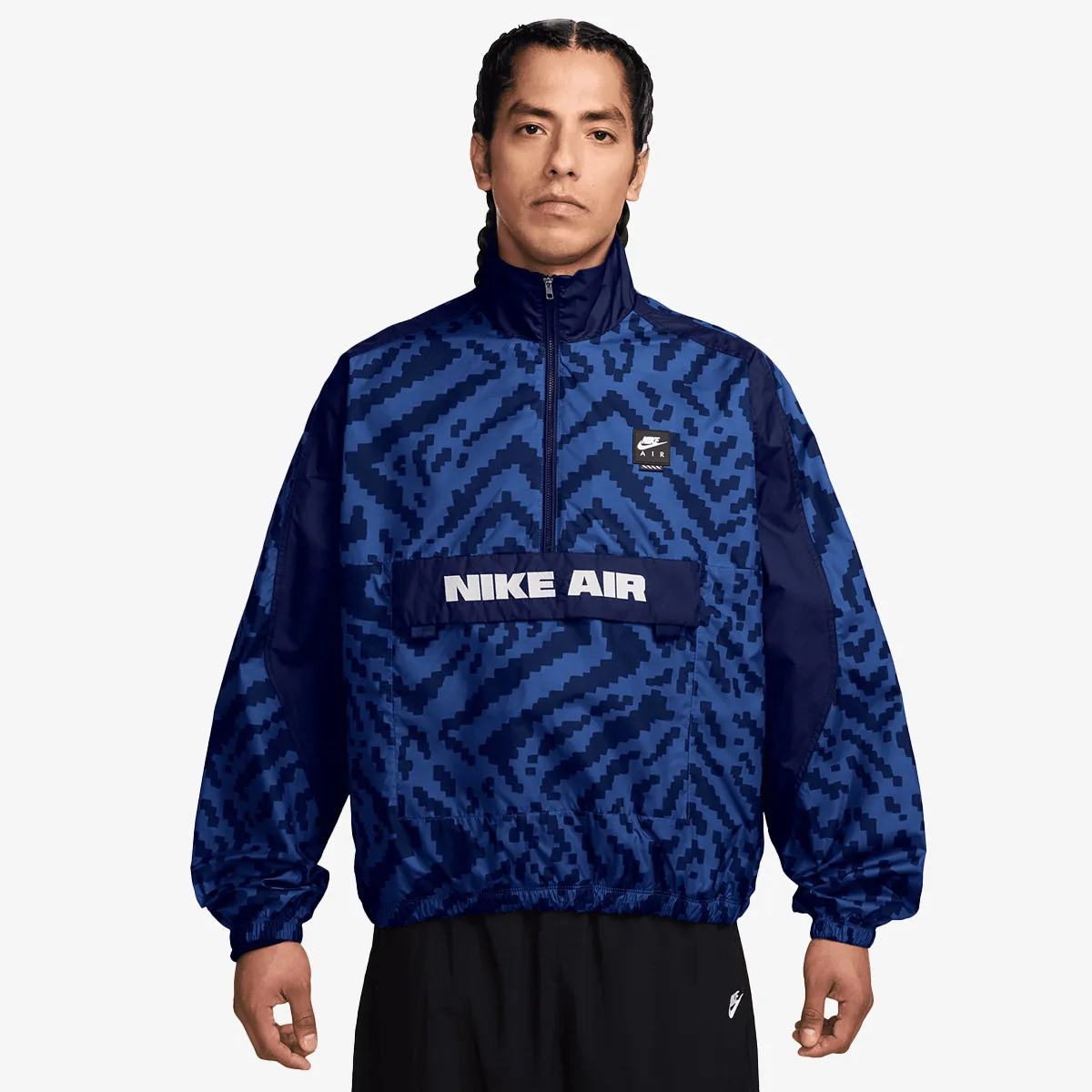 M NK AIR 1/2 ZIP JACKET AOP 