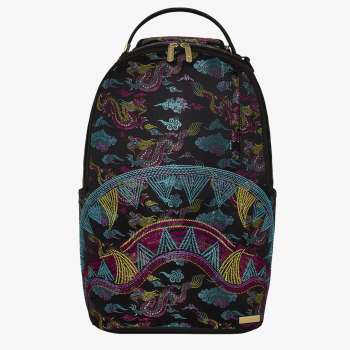 EMBROIDERED DRAGONS BACKPACK 