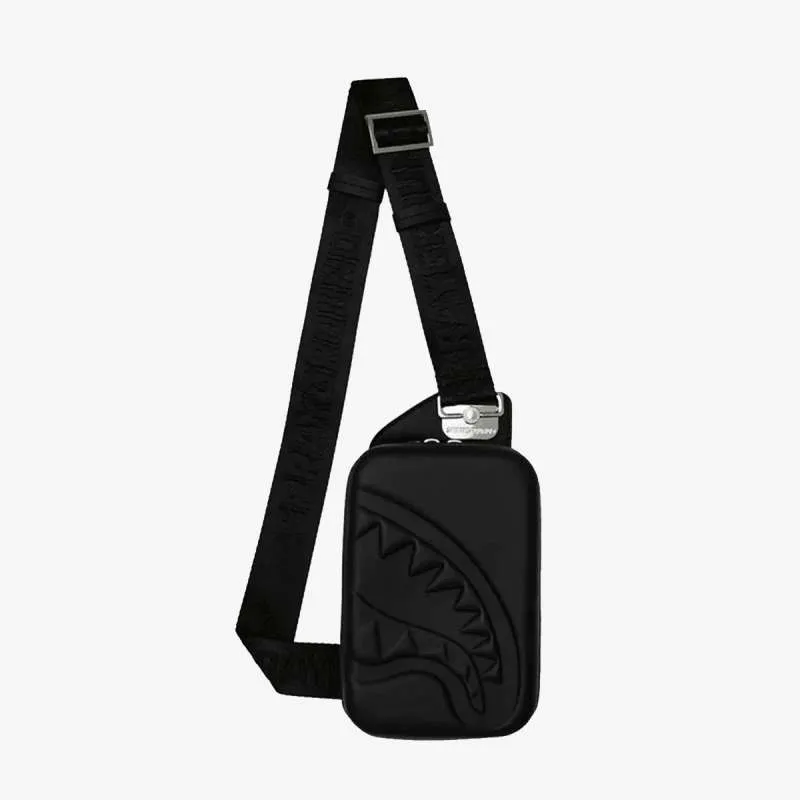 PRINTED ZIPPER HARD-SHELL SLING 