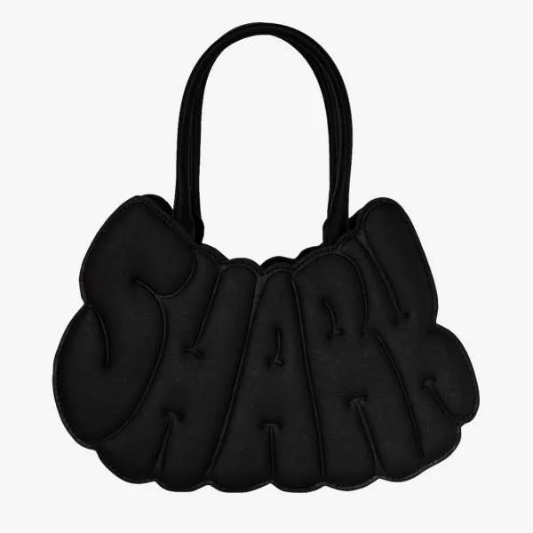 METALLIC DRIP SHARK BUBBLE LETTERS HANDB