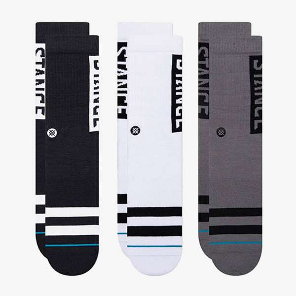 A556C20OG3-BLW STANCE OG 3 PACK BLACKWHI 